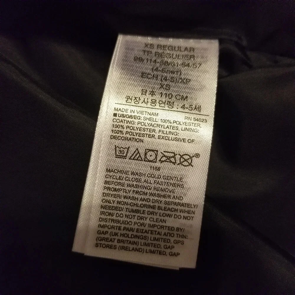 Gap Kids Boy's Warm Puffer Quilted Vest XS